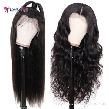 Virgin Brazilian Hair Wig Vendors Wholesale 180% Density Virgin Human Hair Lace Front Wigs For Black Women